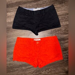 Aeropostale Orange and Black Shorts Set